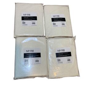 No 918 Lichtenberg Sheer Off White Curtain Panel 50x84 Set of 4 Coastal Boho